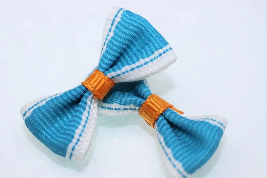 10 pcs Bow Tie Clasp - Grosgain Bow Tie - Bow Tie Ribbon - Colorful Bow Tie -25mm x 15 mm- Trimming Mini Bow Tie - Sewing Supplies