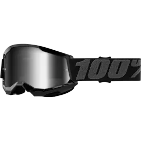 100% STRATA 2 YOUTH GOGGLE - MIRROR SILVER LENS