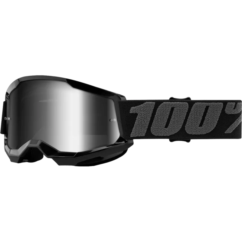 100% STRATA 2 YOUTH GOGGLE - MIRROR SILVER LENS