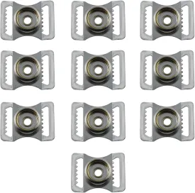 10PCS Football Helmet Repair Kit Stainless Steel Sports Helmets Buckle Helmet Chin Strap Adapter for Baseball Hockey Football