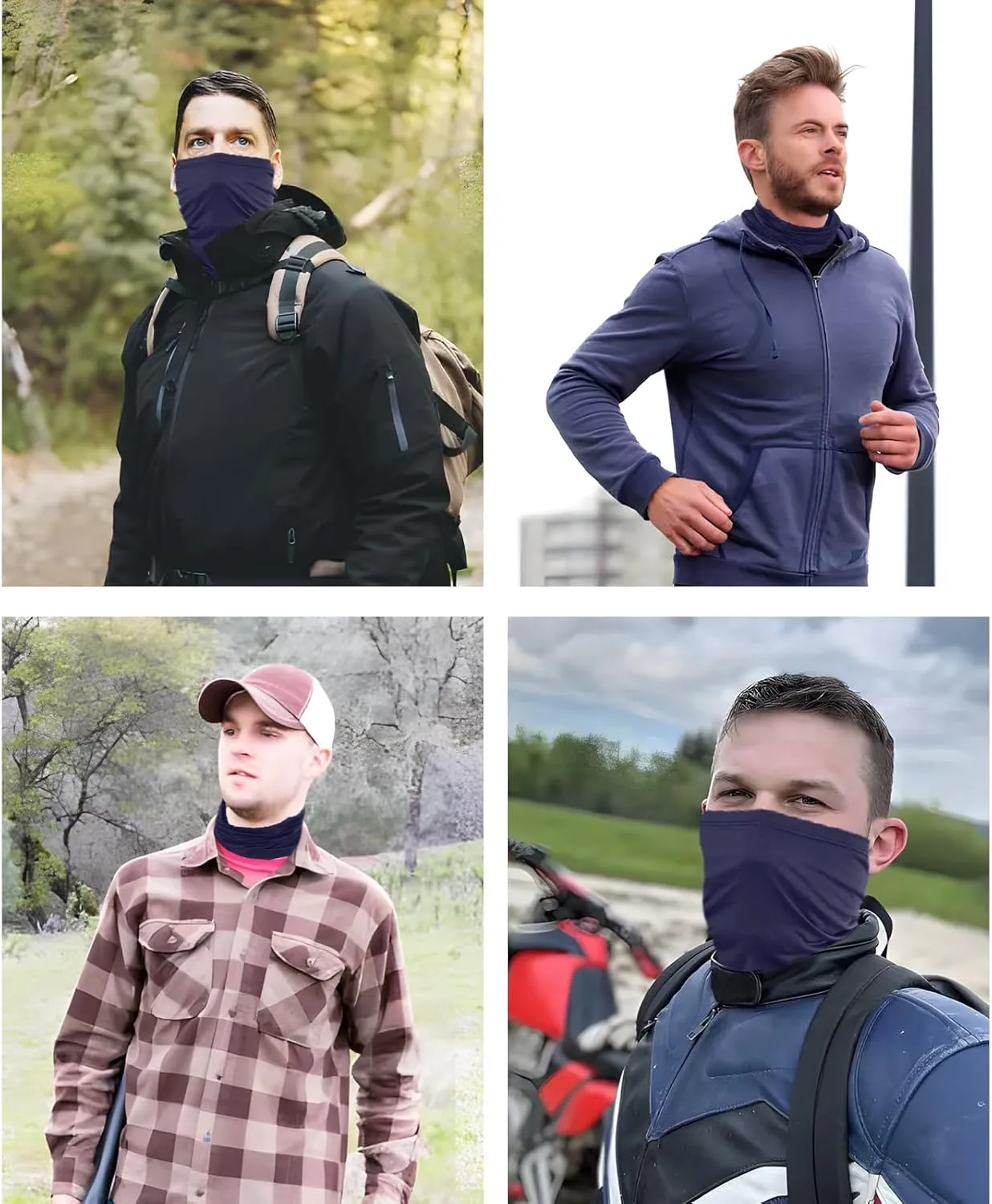 3 Pieces Balaclava Face Mask Outdoor Cycling Headgear Motorcycle Face Masks for Men and Women