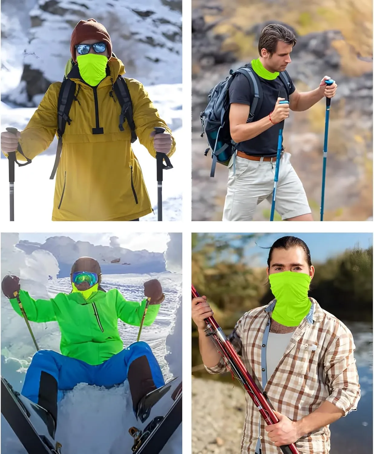 3 Pieces Balaclava Face Mask Outdoor Cycling Headgear Motorcycle Face Masks for Men and Women
