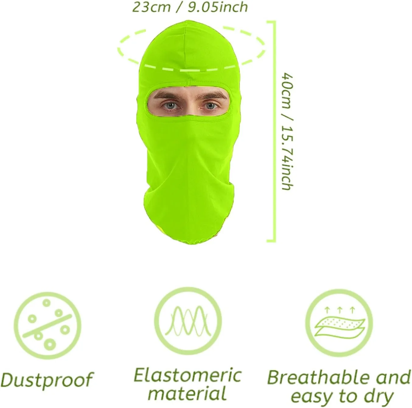3 Pieces Balaclava Face Mask Outdoor Cycling Headgear Motorcycle Face Masks for Men and Women