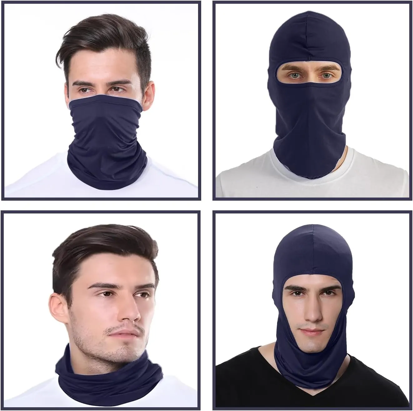 3 Pieces Balaclava Face Mask Outdoor Cycling Headgear Motorcycle Face Masks for Men and Women