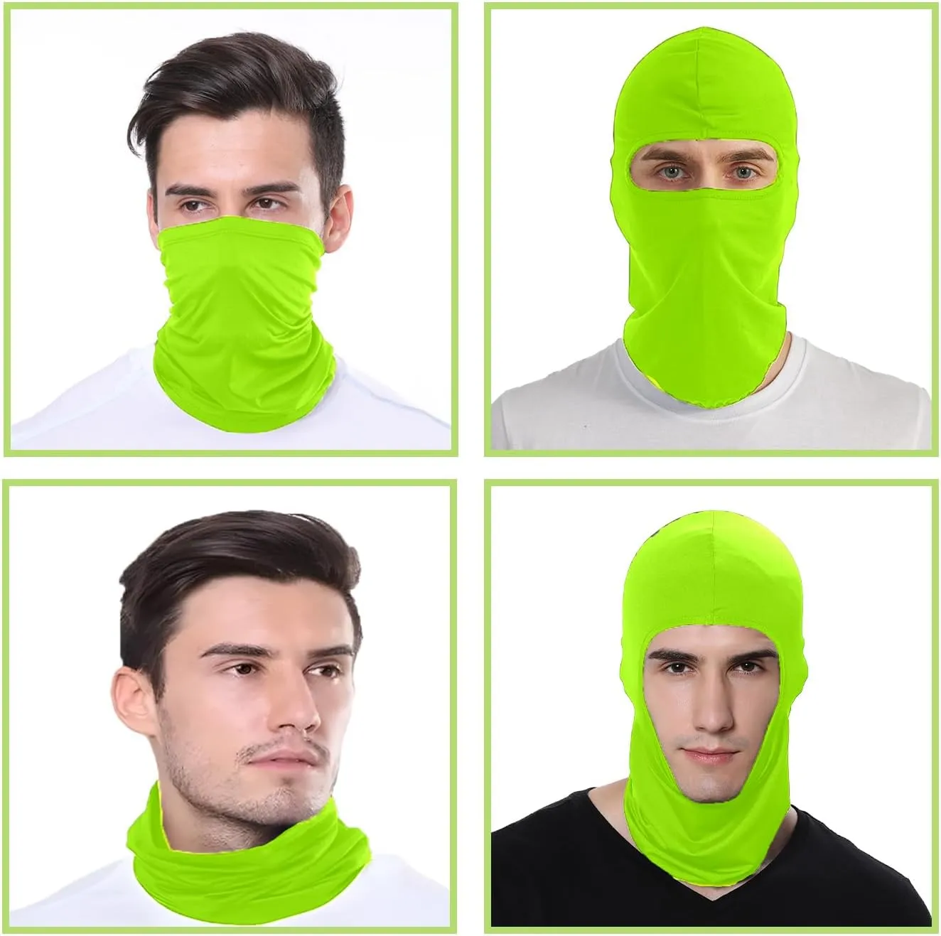 3 Pieces Balaclava Face Mask Outdoor Cycling Headgear Motorcycle Face Masks for Men and Women