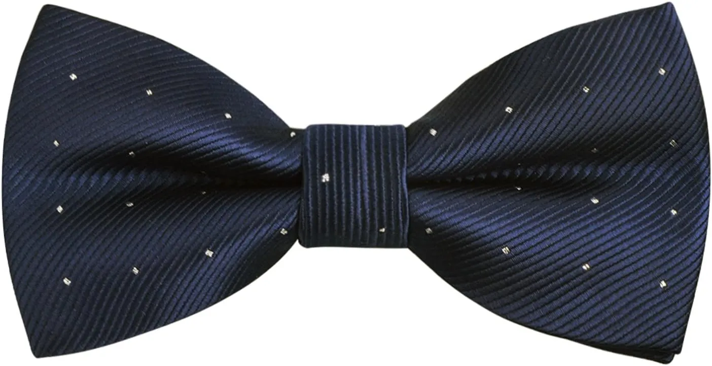 Alizeal Pre-tied Adjustable Bow Tie for Men Formal Solid Tuxedo Bow Tie