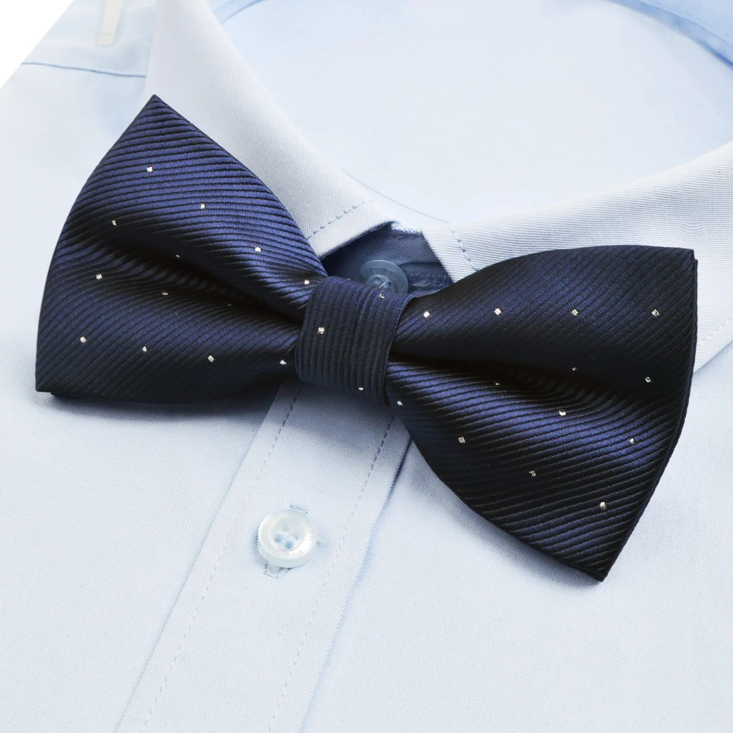 Alizeal Pre-tied Adjustable Bow Tie for Men Formal Solid Tuxedo Bow Tie