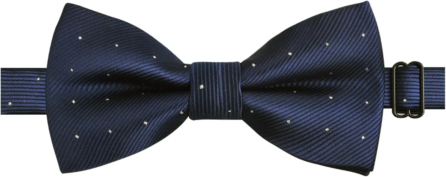 Alizeal Pre-tied Adjustable Bow Tie for Men Formal Solid Tuxedo Bow Tie