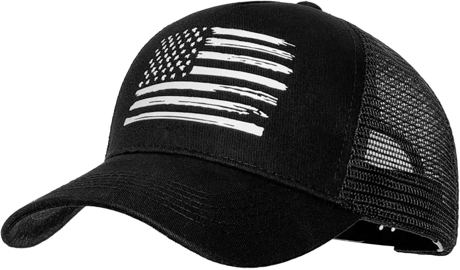 American Flag Trucker Hats, USA hat for Men and Women - Adjustale Baseball Cap, Outdoor Mesh Snap Back - for Daily Use