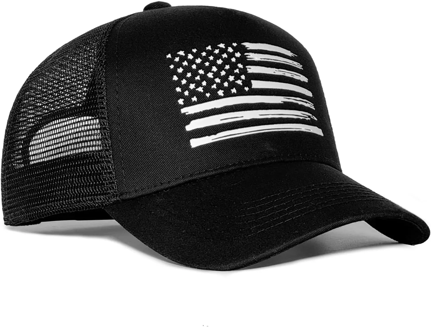 American Flag Trucker Hats, USA hat for Men and Women - Adjustale Baseball Cap, Outdoor Mesh Snap Back - for Daily Use
