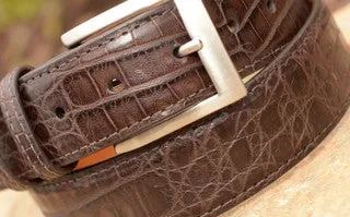 Argentine Caiman Belt: Brown