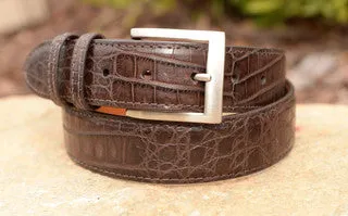 Argentine Caiman Belt: Brown