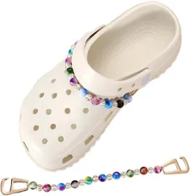 Beads Chains for Shoe Decoration, Silver Chains Shell Chains Charms for Women