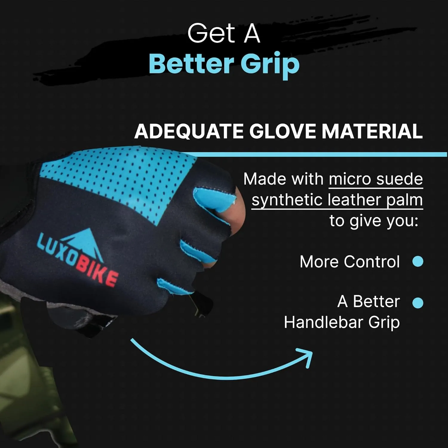 Bike Gloves for Men Cycling Biking Gloves Women - Padded Shock Absorbing Bicycle Riding, Anti-Slip Breahtable Half-Finger 's for Mountain Biker Ebike