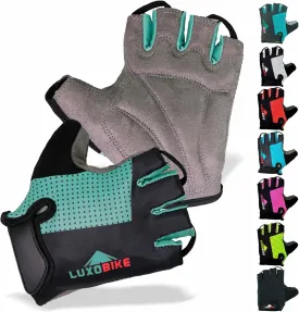 Bike Gloves for Men Cycling Biking Gloves Women - Padded Shock Absorbing Bicycle Riding, Anti-Slip Breahtable Half-Finger 's for Mountain Biker Ebike
