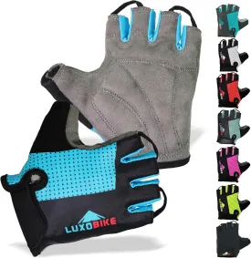 Bike Gloves for Men Cycling Biking Gloves Women - Padded Shock Absorbing Bicycle Riding, Anti-Slip Breahtable Half-Finger 's for Mountain Biker Ebike