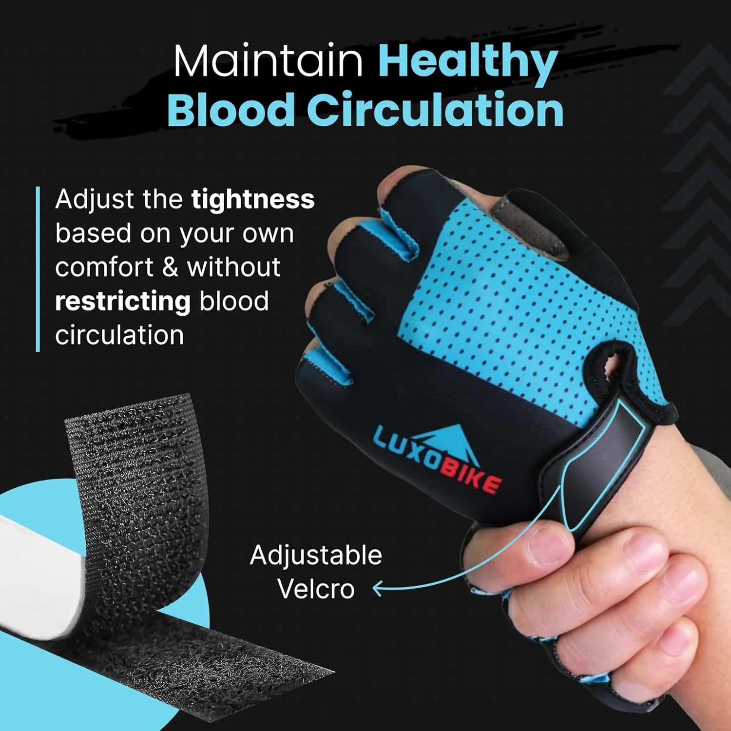 Bike Gloves for Men Cycling Biking Gloves Women - Padded Shock Absorbing Bicycle Riding, Anti-Slip Breahtable Half-Finger 's for Mountain Biker Ebike
