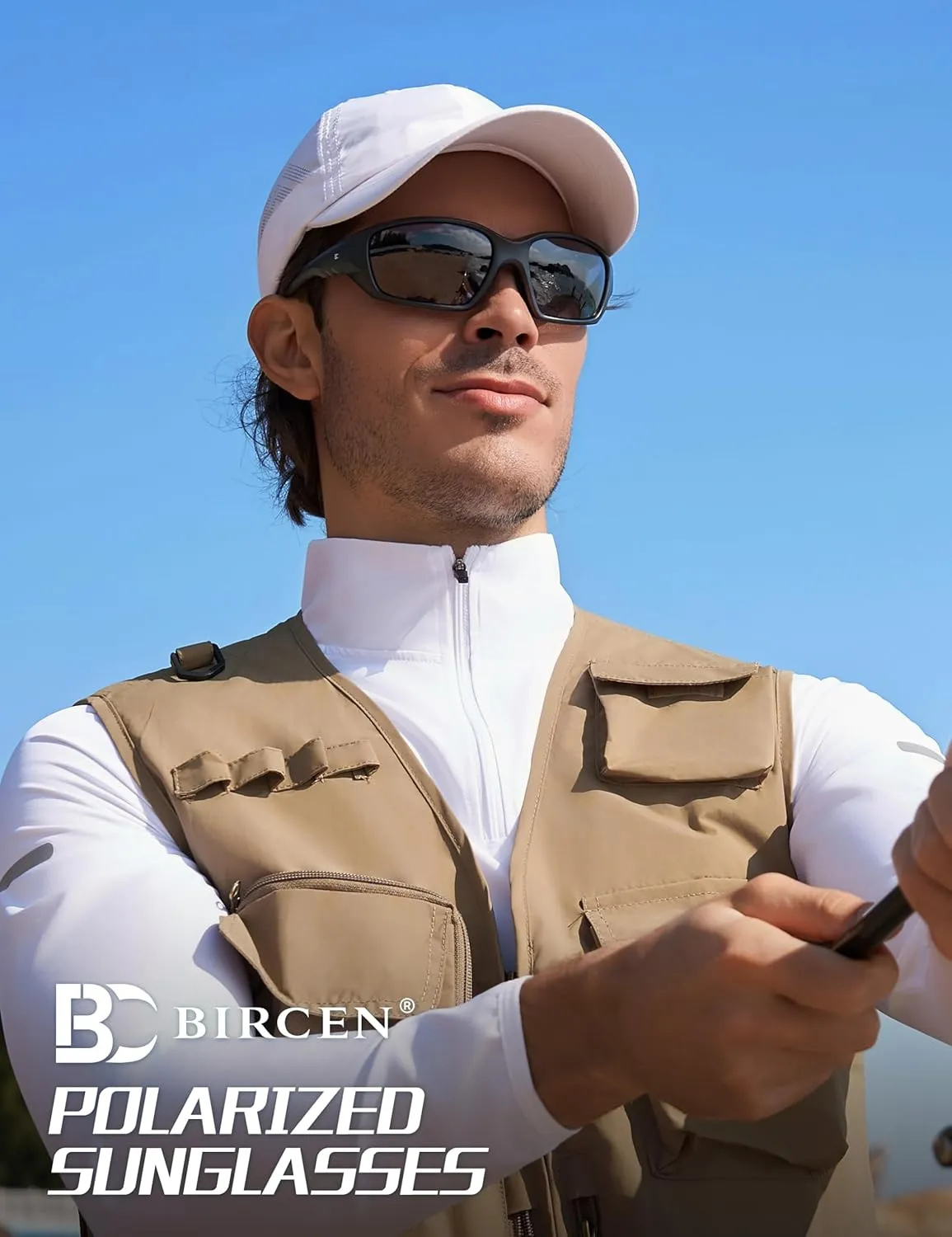BIRCEN Sport Polarized Sunglasses for Men - Women:UV Protection Shades for Fishing Driving Cycling Running