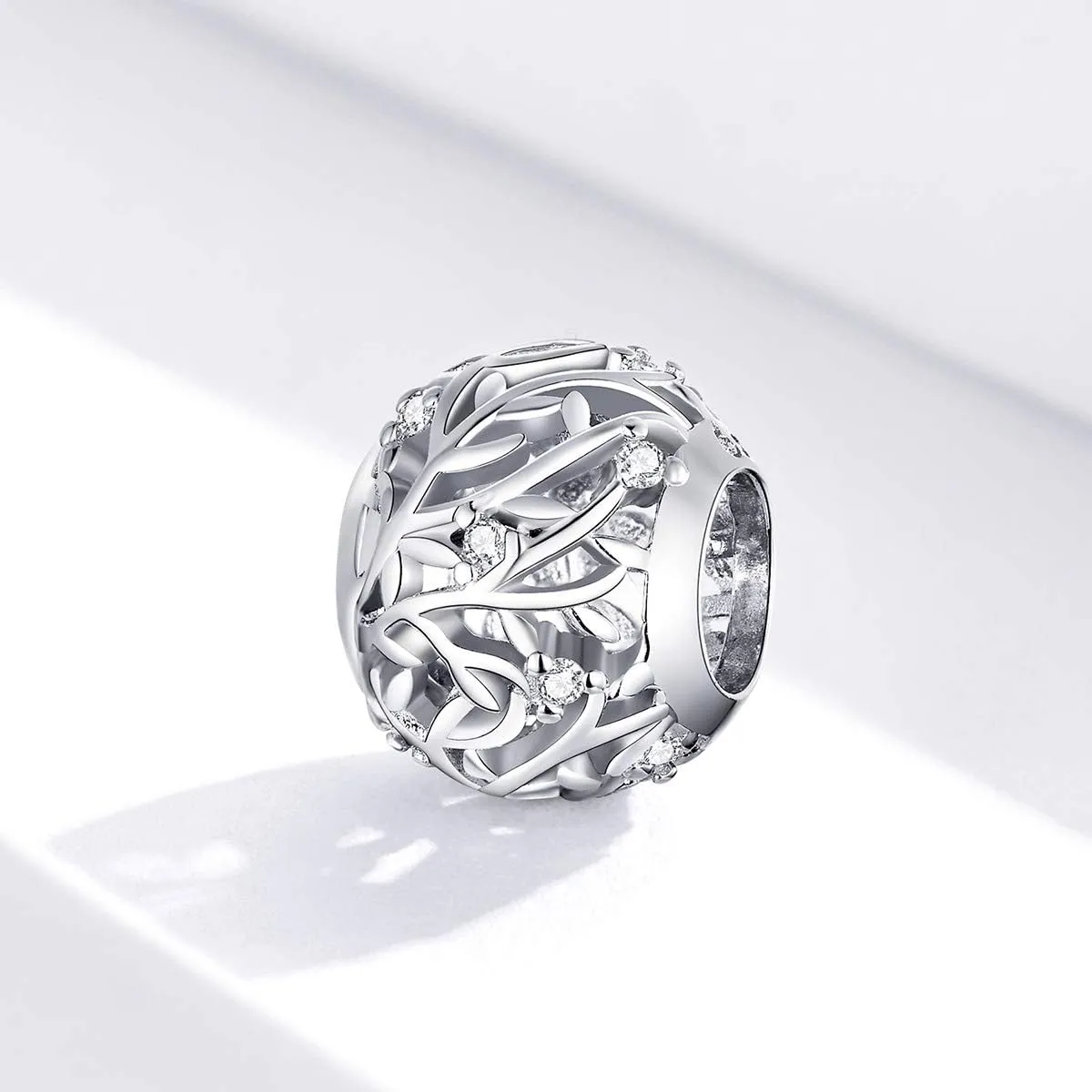 BISAER 925 Sterling Silver Charms for Bracelets Cat Coffee Cup Rose Flower Animal Beads Charm Jewelry Gifts for Women