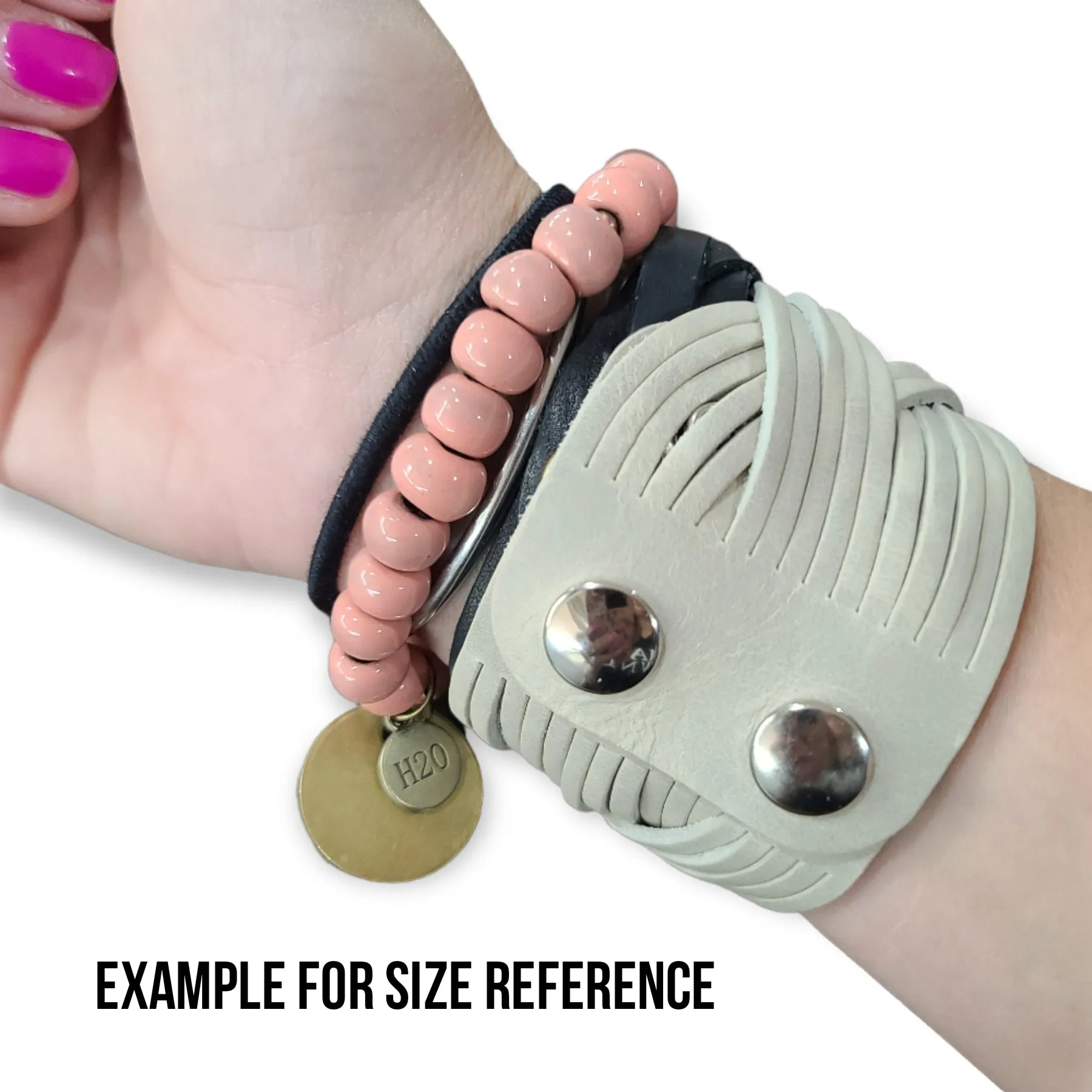 Braided 2" Laced Cuff - Black