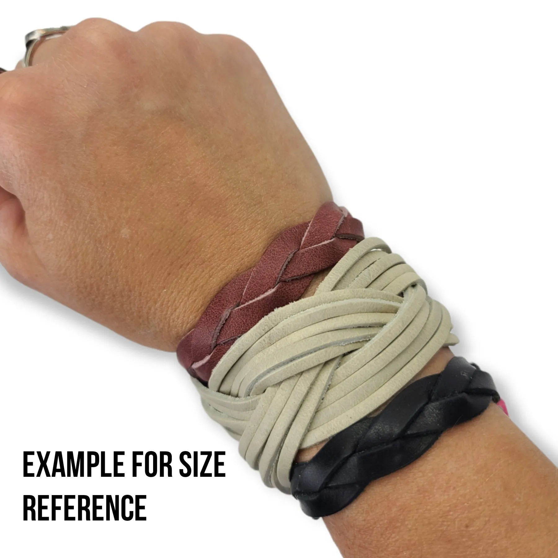 Braided 2" Laced Cuff - Black