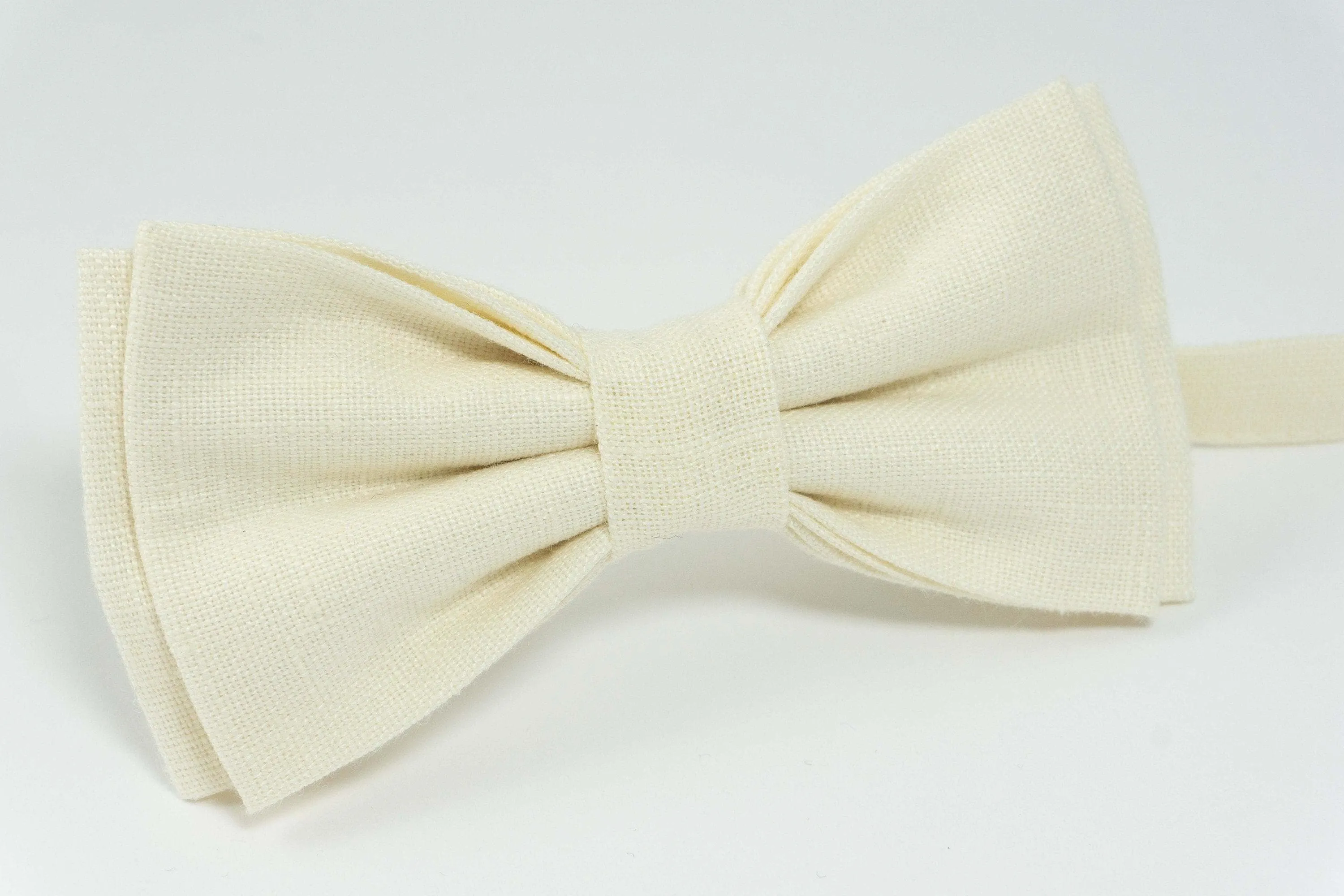 Champagne color bow ties for men | Champagne groomsmen bow tie