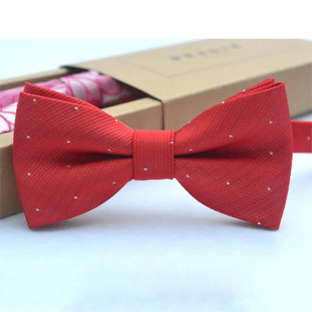 Children Bow Tie Baby Boy Kid Clothing Accessories Solid Color Gentleman Shirt Neck Tie Bowknot Dot