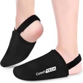ComfiTECH Foot & Toe Ice Pack Sleeve for Forefoot 1 Pair, Cooling Feet Application Wrap with Stretchable Straps, Cold Gel Socks Reusable (2 Packs)