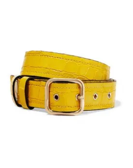 Dries Van Noten Women Belt Yellow 30 inches