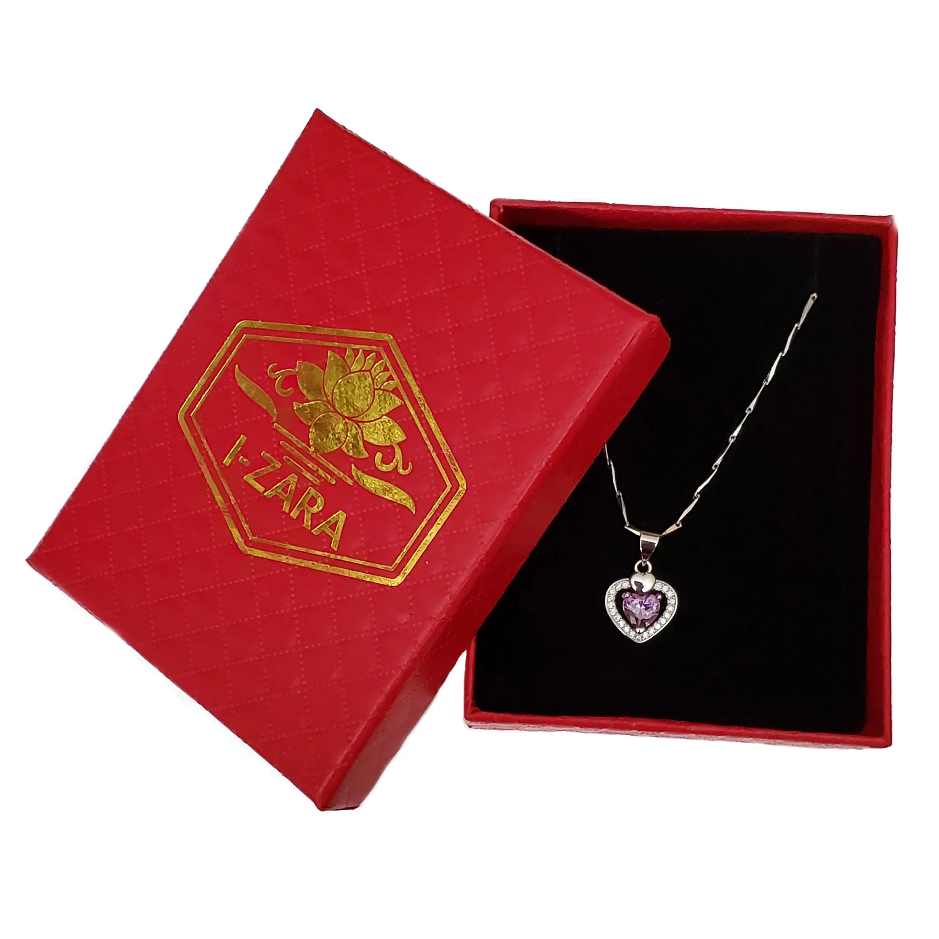Elevated 925 Sterling Silver Cubic Zirconia Heart Pendant
