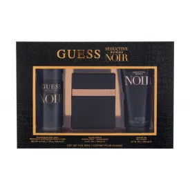 Guess Seductive Noir Homme 3PCS Gift Set - 100ML EDT Spray   226ML Deodorizing Body Spray   200ML Shower Gel (Men)