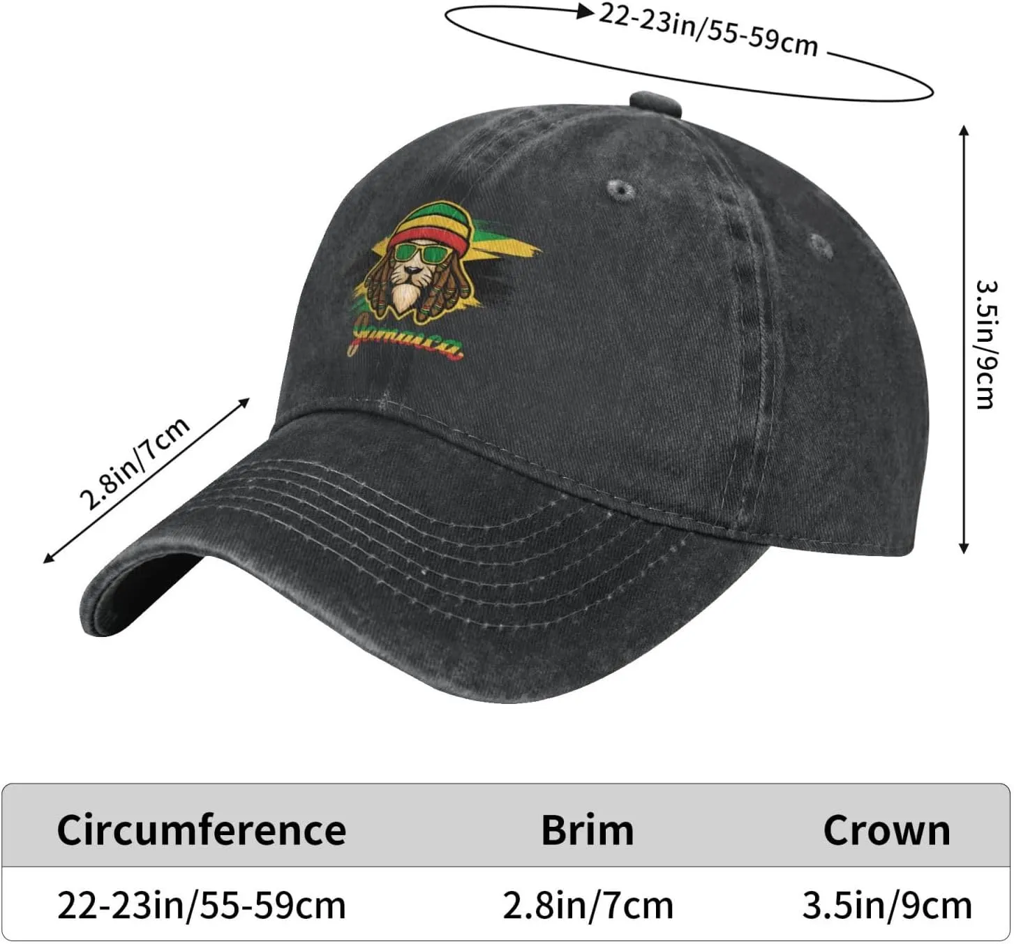 Hat for Men Women Adults, Adjustable Baseball Cap