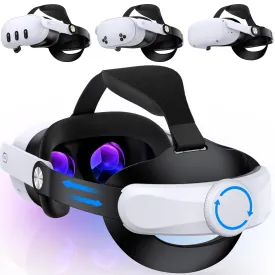 Kawaye for Meta Quest 3S/Quest 2/Quest 3 Head Strap, Adjustable Head Strap Replacement for Elite Strap, VR Headset Strap Enhanced Support&Comfort for VR Consoles