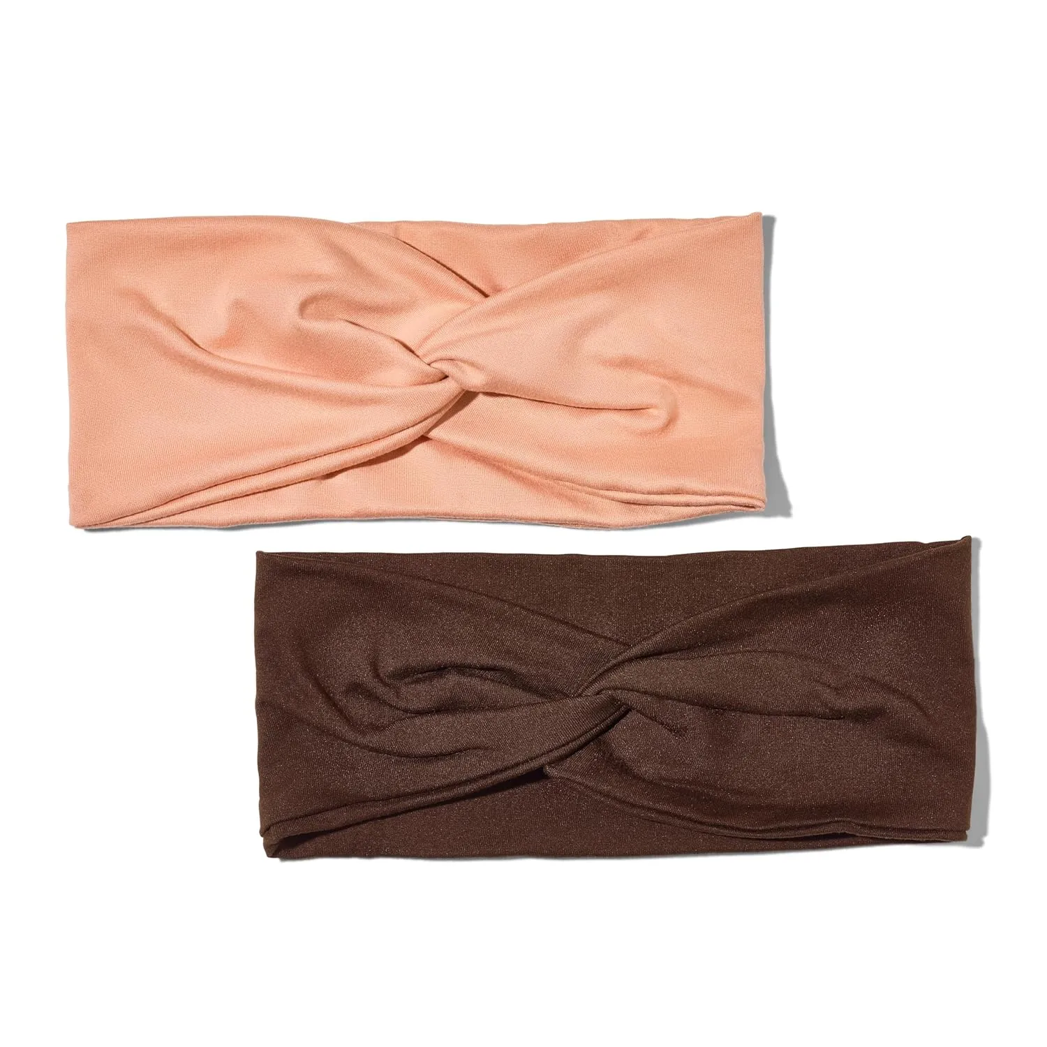 Kitsch Wide Headbands for Women - Fashion Sports Headband for Workout, Yoga, Gym, Running, Exercise | Stretchy Head Bands for Womens Hair | Hair Accessories for Women - Rosewood, 2pcs