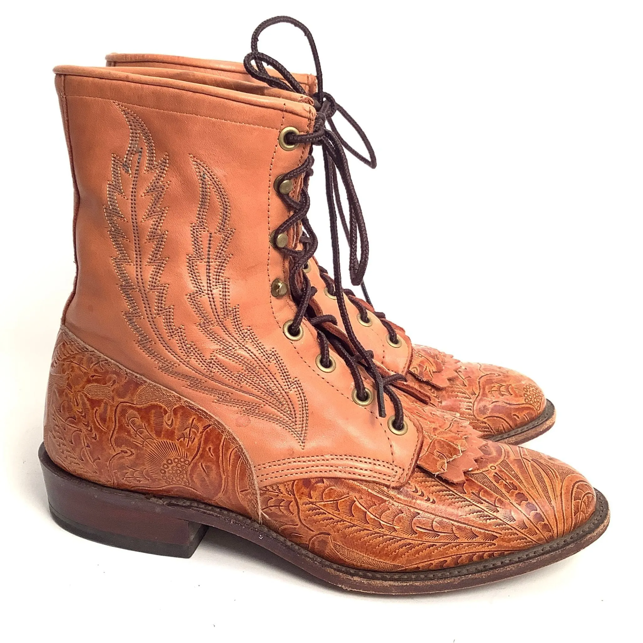 Larry Mahan Tooled Boots