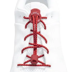 Lock Laces Original No-Tie Shoelaces - Red