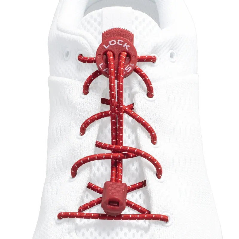 Lock Laces Original No-Tie Shoelaces - Red