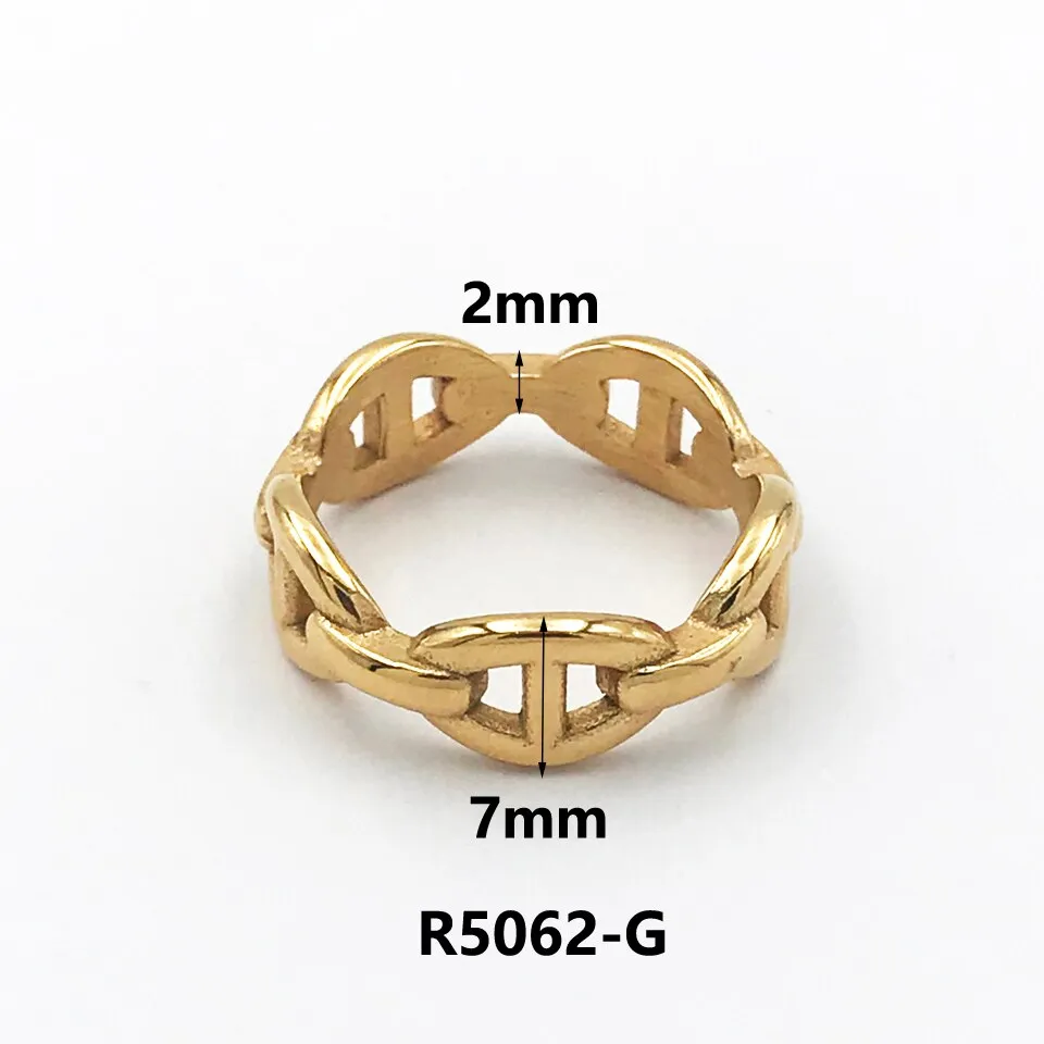 Luxury Couple Rings Korean Hollow Stainless Steel Gold Color Wedding Ring
