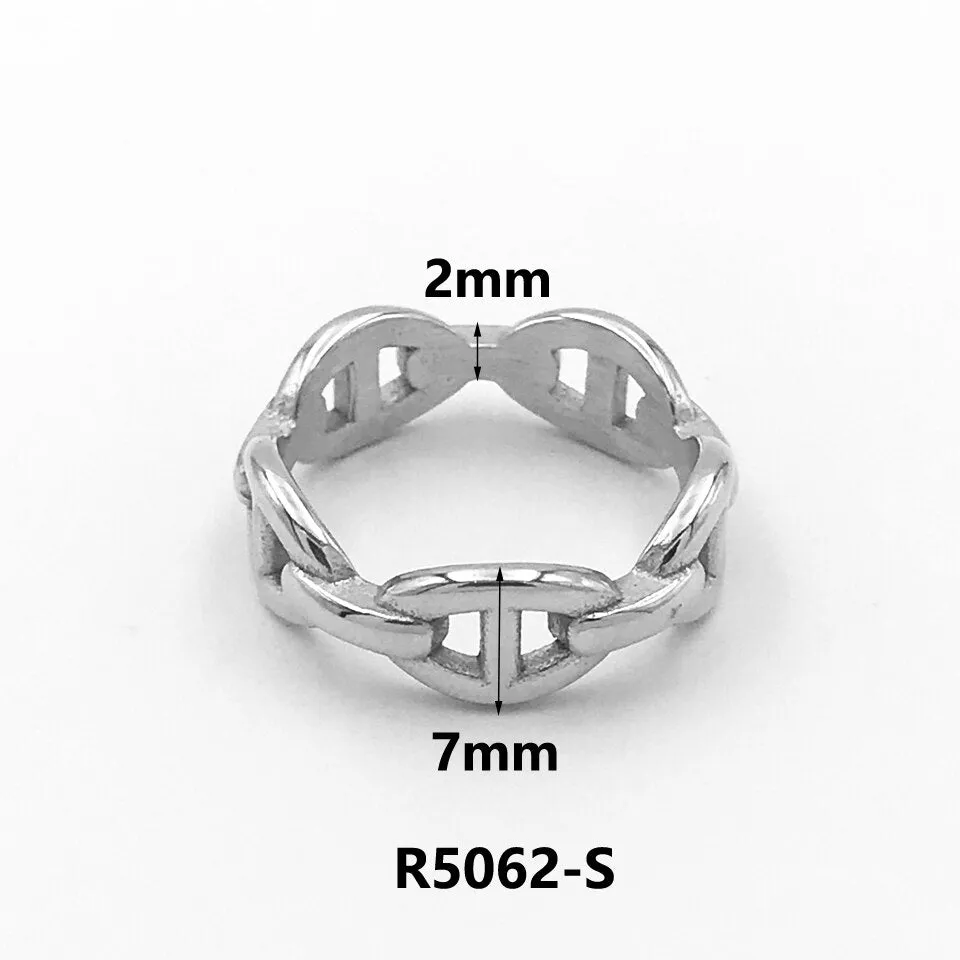 Luxury Couple Rings Korean Hollow Stainless Steel Gold Color Wedding Ring