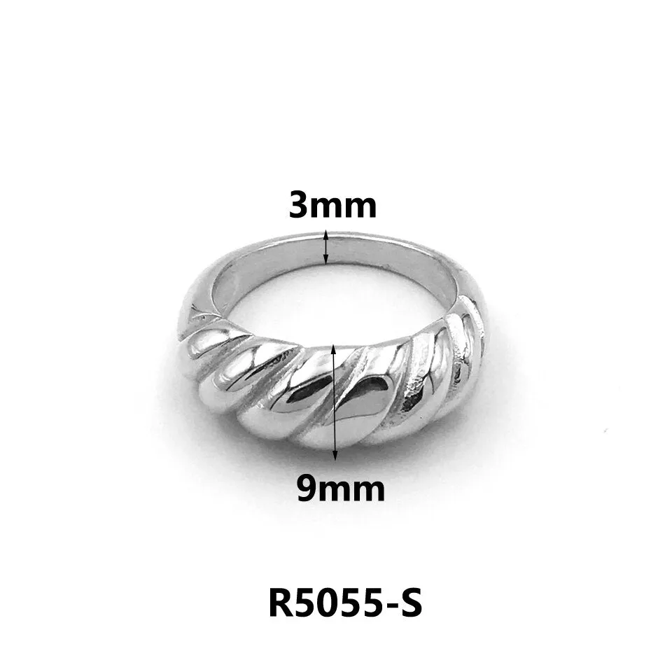Luxury Couple Rings Korean Hollow Stainless Steel Gold Color Wedding Ring