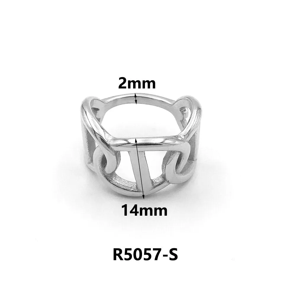 Luxury Couple Rings Korean Hollow Stainless Steel Gold Color Wedding Ring