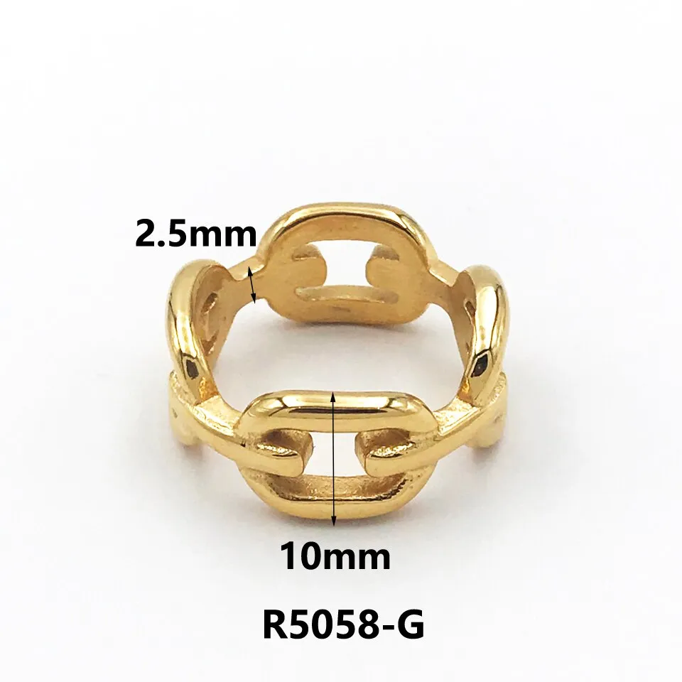 Luxury Couple Rings Korean Hollow Stainless Steel Gold Color Wedding Ring