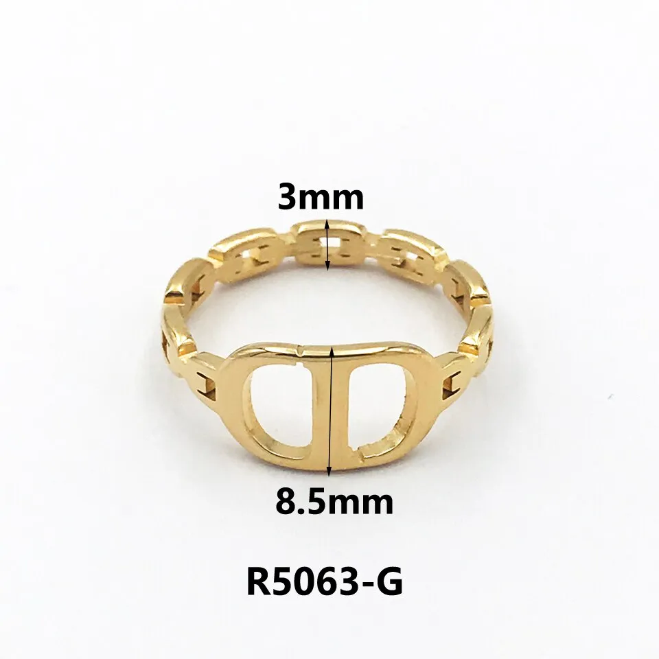 Luxury Couple Rings Korean Hollow Stainless Steel Gold Color Wedding Ring