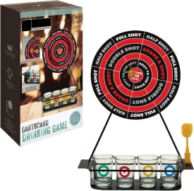 Magnetic Dart Board Game for Adults - Shot Glass Game with Four Shot Glasses, Two Magnetic Darts and A Metal Stand Included - Adult Drinking Games for Adults Party - Funny Alcohol Gifts