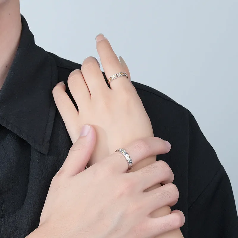 Matching Twin Rings Set for Couples