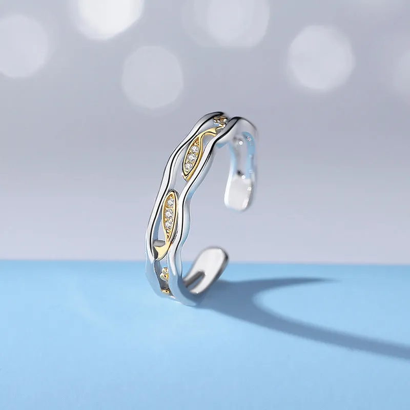 Matching Twin Rings Set for Couples