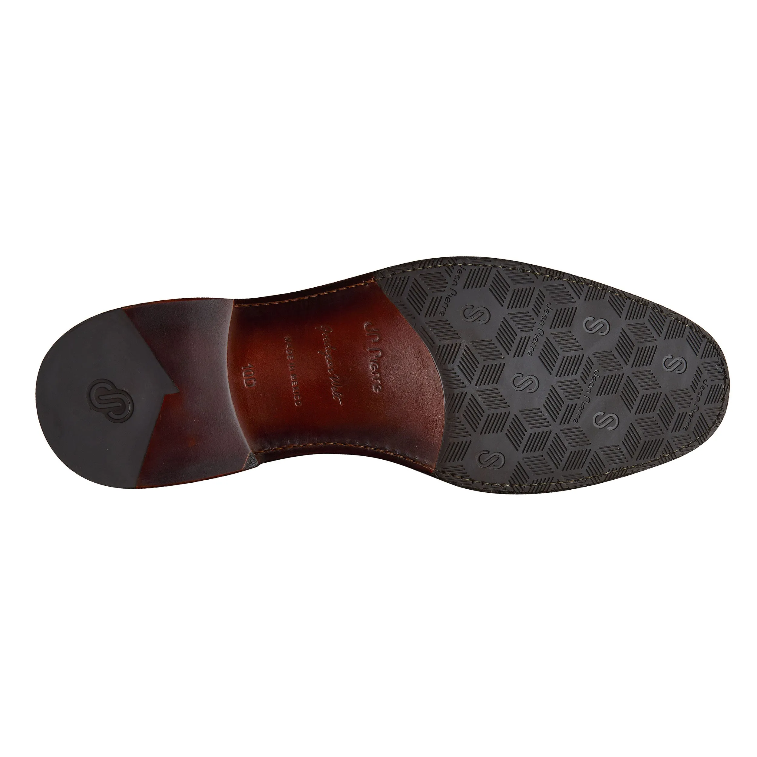 Men´s brown leather cap toe boots