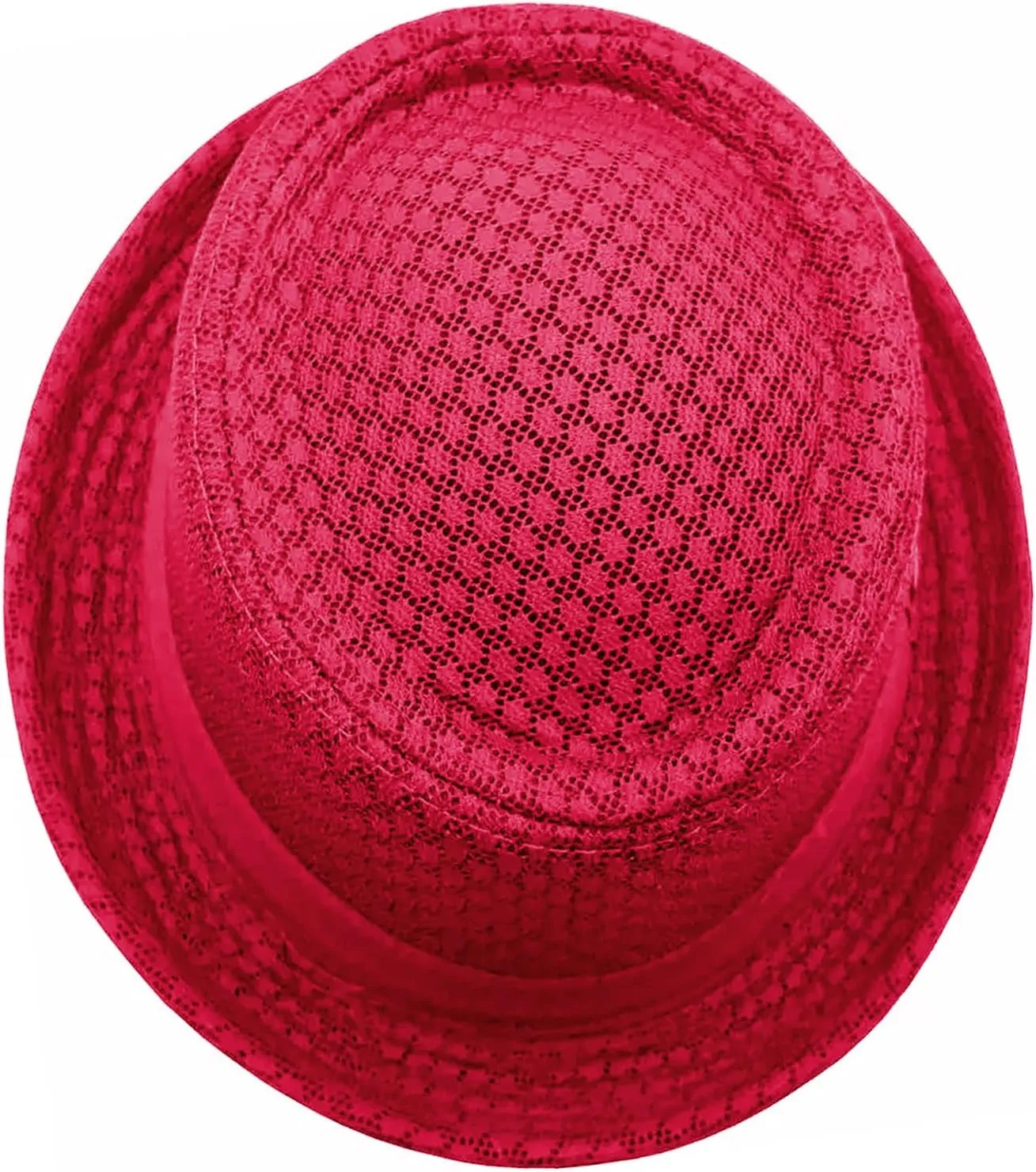 Mesh Fedora Hats for Men Women Summer Panama Jazz Hat Roll Brim Bucket Classic Foldable Trilby Cap