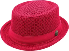 Mesh Fedora Hats for Men Women Summer Panama Jazz Hat Roll Brim Bucket Classic Foldable Trilby Cap