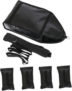 NAIZEA Adjustable Weight Sled Trainer, Sandbag Sled Trainer for Sprinter Speed Training Indoor with 4 Weight Sandbags